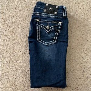 Dark wash Miss Me Skinny Jeans